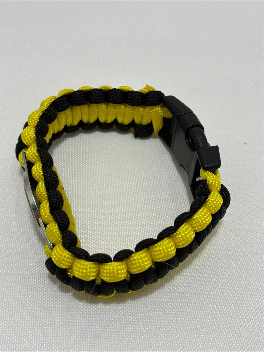 Black & Gold Steelers NFL Pittsburgh Braided Rope Wrist Bracelet